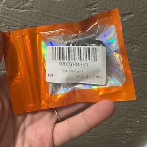 TESLA BLACK+ Silver TIRE CAPS